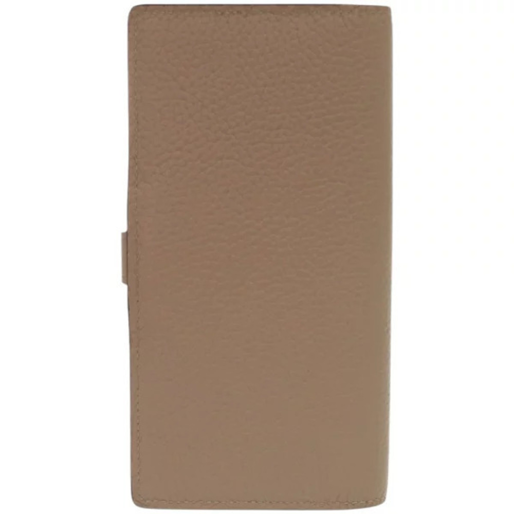 Louis Vuitton Leather Taurillon LV Vertical Wallet Long Galet Black